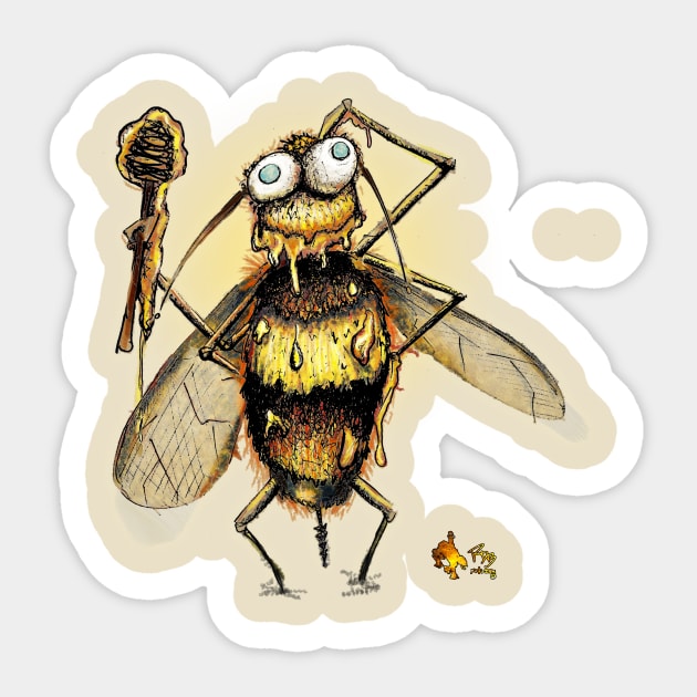 JUST BEE Sticker by Yeti Ink ~ Yeti307